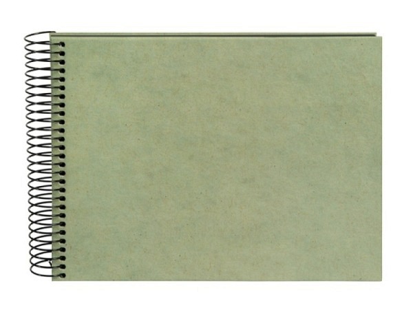 Fotoalbum Goldbuch Hanf Spiralalbum 24x17cm Black smoke green
