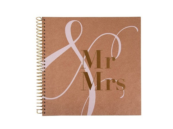 Gästebuch Artebene Mr & Mrs Kraftpapier 23,9x23,..