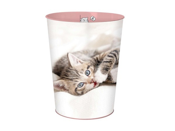 Papierkorb Oberthur Katze