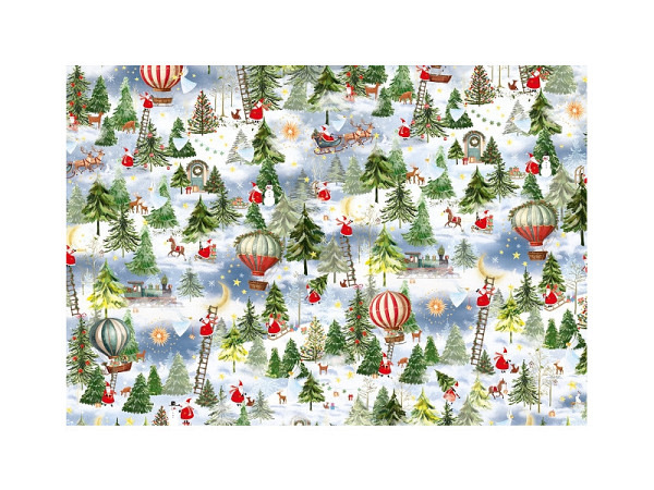 Geschenkpapier Artebene Santa 50x70cm Bogen
