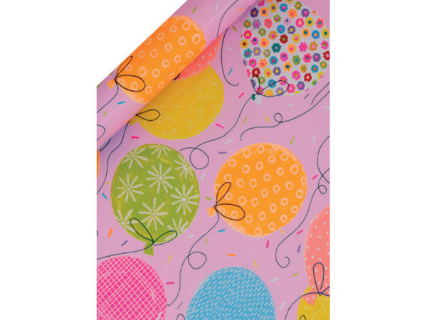 Geschenkpapier Glick Big Balloons Pink 4m