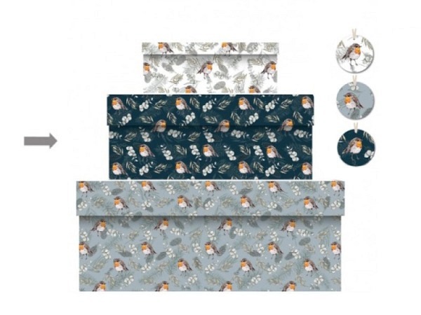 Geschenkschachtel Chic.Mic Toasted Crumpet Robin und Eucalyptus Mix Grösse 2