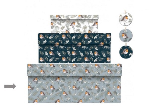 Geschenkschachtel Chic.Mic Toasted Crumpet Robin und Eucalyptus Mix Grösse 3