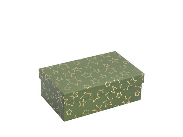 Geschenkschachtel Artoz Pure Box M Stern grün