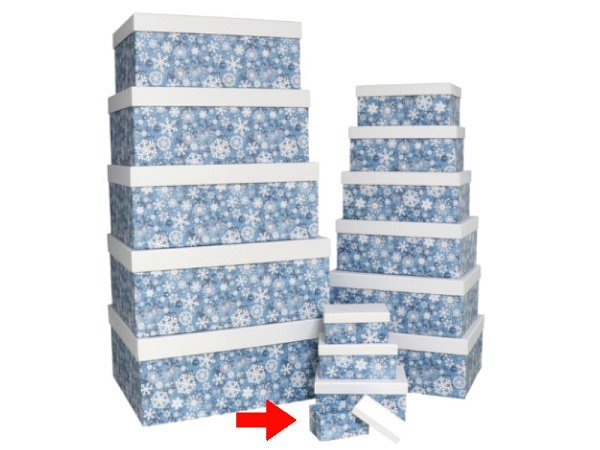 Geschenkschachtel Gerimport Snowflakes Grösse 1