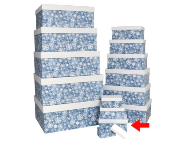 Geschenkschachtel Gerimport Snowflakes Grösse 4