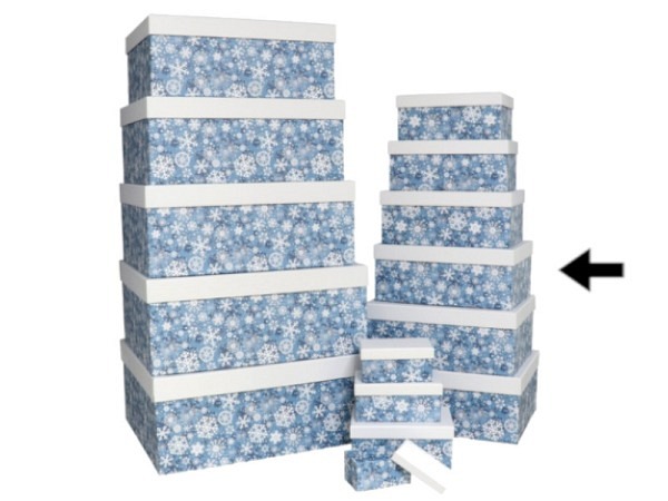 Geschenkschachtel Gerimport Snowflakes Grösse 8
