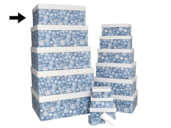 Geschenkschachtel Gerimport Snowflakes Grösse 11