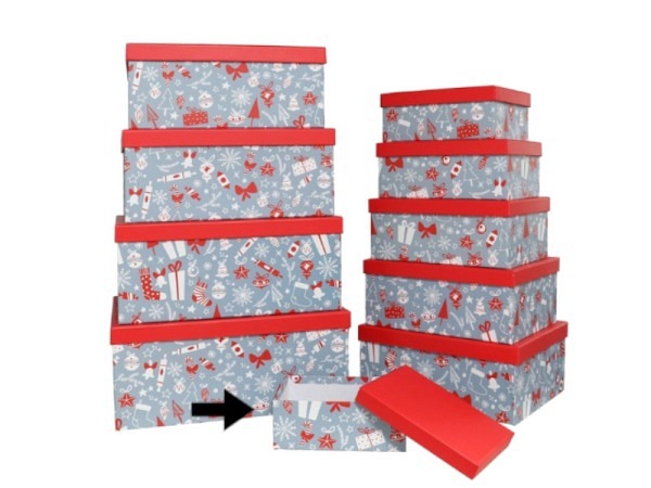 Geschenkschachtel Gerimport Weihnachtssujets Grösse 1