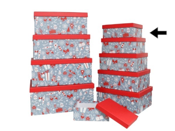 Geschenkschachtel Gerimport Weihnachtssujets Grösse 2