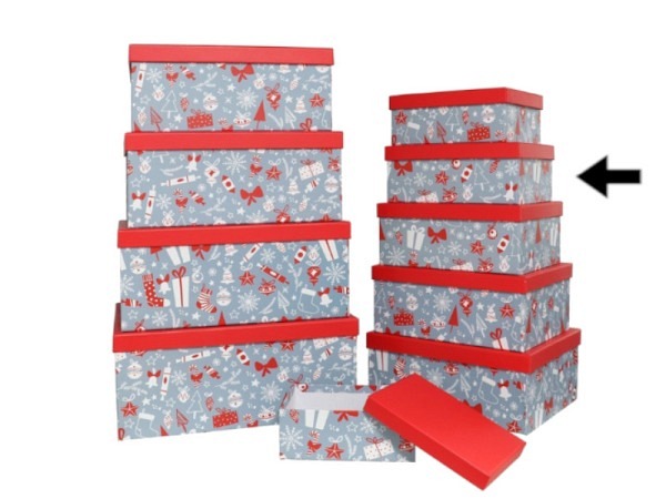 Geschenkschachtel Gerimport Weihnachtssujets Grösse 3