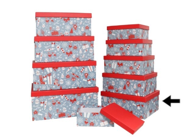 Geschenkschachtel Gerimport Weihnachtssujets Grösse 6