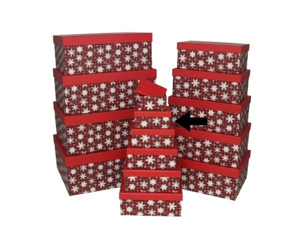 Geschenkschachtel Gerimport Snowflake Grösse 2