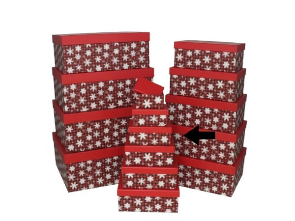 Geschenkschachtel Gerimport Snowflake Grösse 3