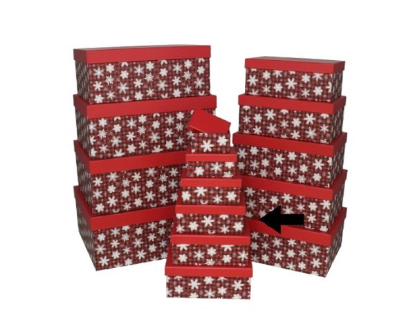 Geschenkschachtel Gerimport Snowflake Grösse 4