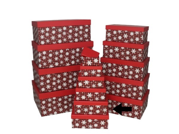 Geschenkschachtel Gerimport Snowflake Grösse 5