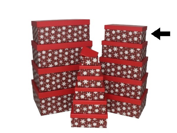 Geschenkschachtel Gerimport Snowflake Grösse 7