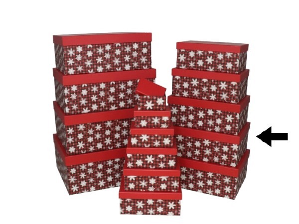 Geschenkschachtel Gerimport Snowflake Grösse 10