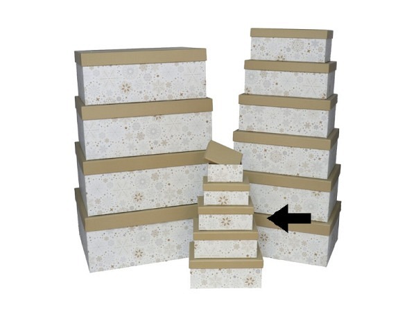 Geschenkschachtel Gerimport Snow Grösse 3
