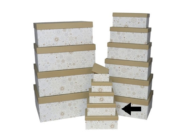 Geschenkschachtel Gerimport Snow Grösse 4