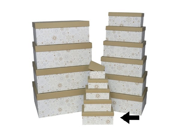 Geschenkschachtel Gerimport Snow Grösse 5