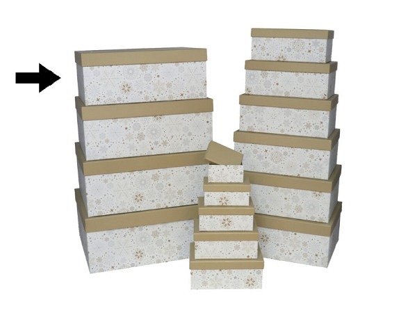 Geschenkschachtel Gerimport Snow Grösse 12