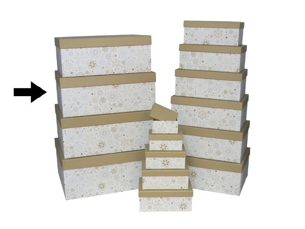 Geschenkschachtel Gerimport Snow Grösse 13