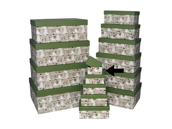 Geschenkschachtel Gerimport Snowmen Grösse 1