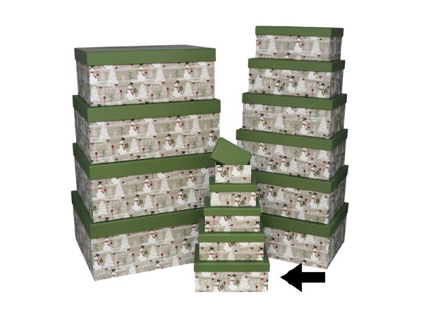 Geschenkschachtel Gerimport Snowmen Grösse 5