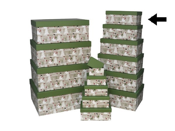 Geschenkschachtel Gerimport Snowmen Grösse 6