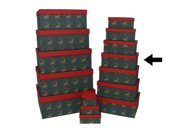 Geschenkschachtel Gerimport Reindeer Grösse 7