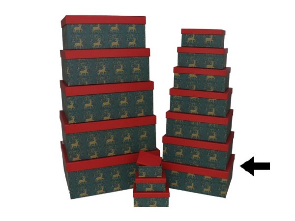Geschenkschachtel Gerimport Reindeer Grösse 10