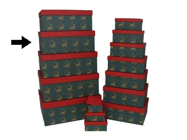 Geschenkschachtel Gerimport Reindeer Grösse 12