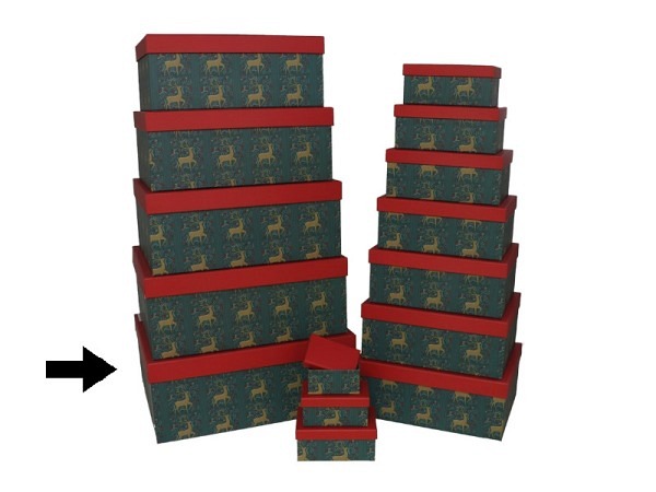 Geschenkschachtel Gerimport Reindeer Grösse 15