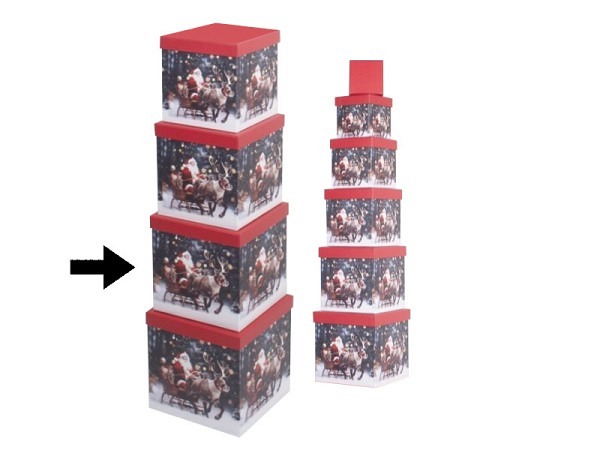 Geschenkschachtel Gerimport Desi quadratisch kubisch Grösse 9