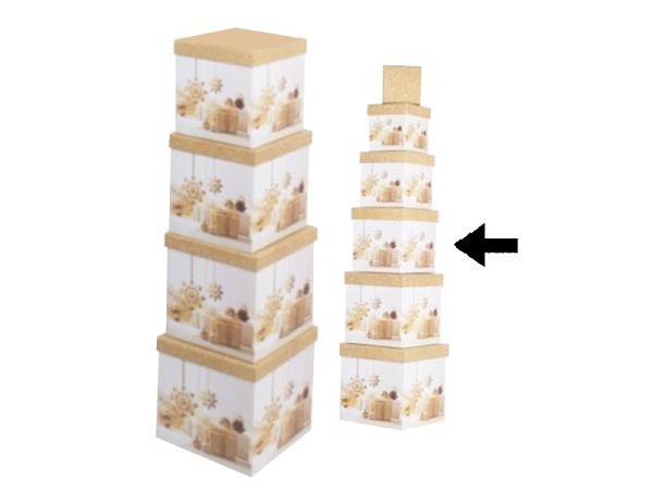 Geschenkschachtel Gerimport Tose quadratisch kubisch Grösse 4
