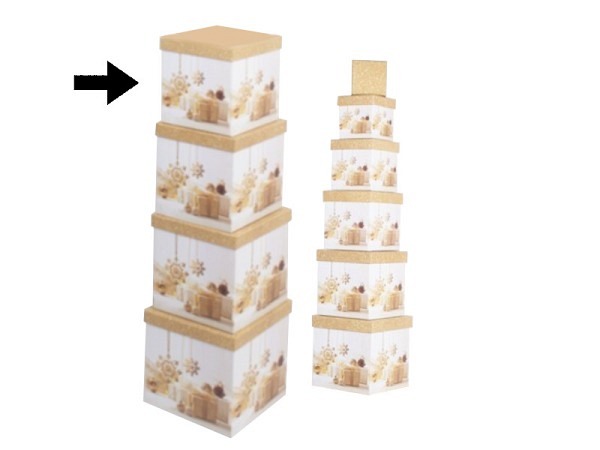 Geschenkschachtel Gerimport Tose quadratisch kubisch Grösse 7