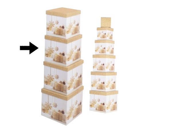 Geschenkschachtel Gerimport Tose quadratisch kubisch Grösse 8