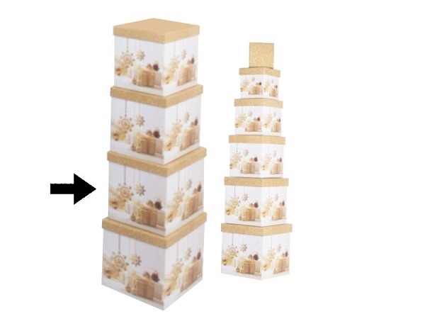 Geschenkschachtel Gerimport Tose quadratisch kubisch Grösse 9