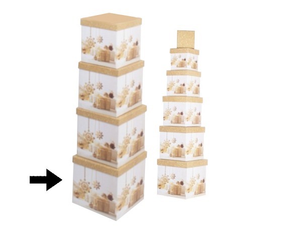Geschenkschachtel Gerimport Tose quadratisch kubisch Grösse 10