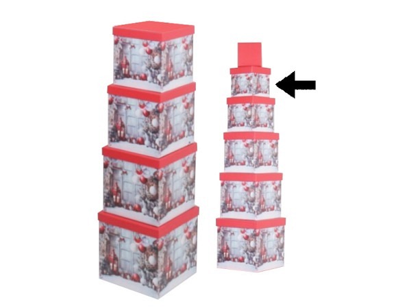 Geschenkschachtel Gerimport Prim quadratisch kubisch Grösse 2