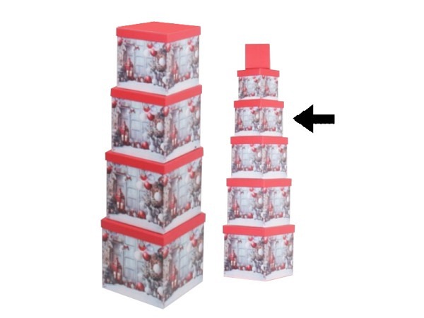 Geschenkschachtel Gerimport Prim quadratisch kubisch Grösse 3