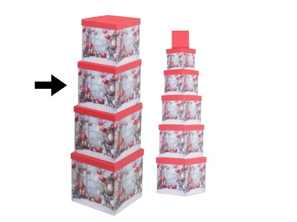 Geschenkschachtel Gerimport Prim quadratisch kubisch Grösse 8