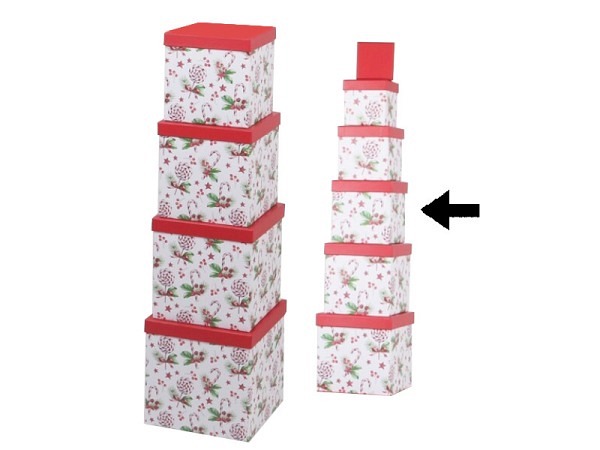 Geschenkschachtel Gerimport Pepi quadratisch kubisch Grösse 4