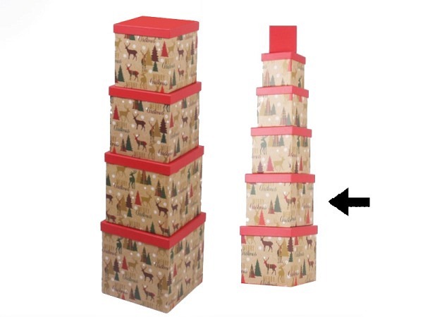 Geschenkschachtel Gerimport Moi quadratisch kubisch Grösse 5