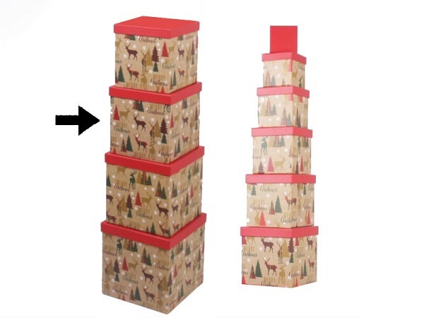 Geschenkschachtel Gerimport Moi quadratisch kubisch Grösse 8