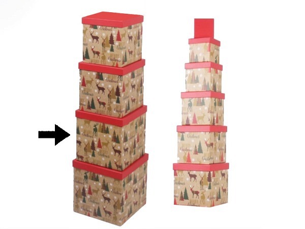 Geschenkschachtel Gerimport Moi quadratisch kubisch Grösse 9