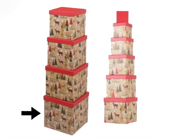 Geschenkschachtel Gerimport Moi quadratisch kubisch Grösse 10
