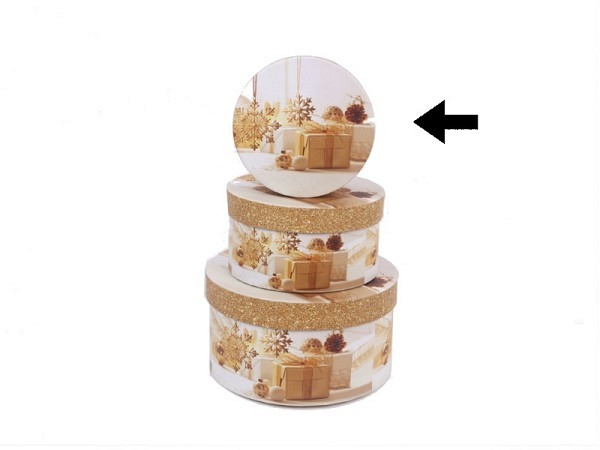 Geschenkschachtel Gerimport Tose rund Grösse 1