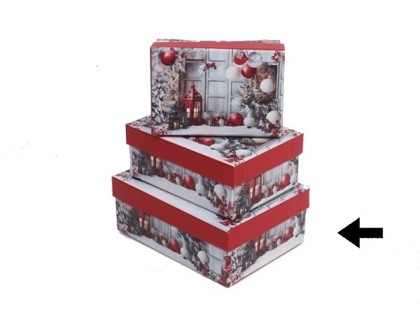 Geschenkschachtel Gerimport Prim quadratisch flach Grösse 3